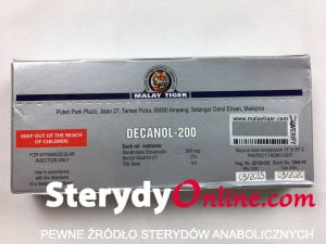 DECANOL-200 tył opakowanie