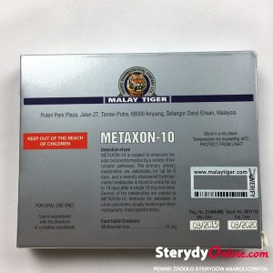 METAXON-10 tył opakowania
