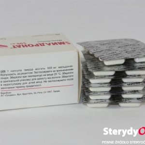 Meldonium 500mg 60kaps strona opakowania